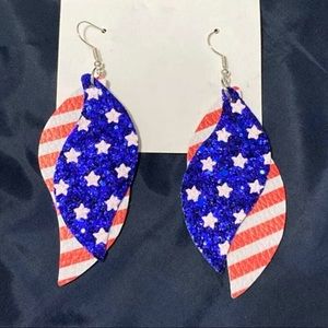 Stars and Stripes Dangle Earrings